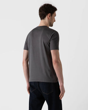 CLASSIC CREW NECK T-SHIRT / CHARCOAL