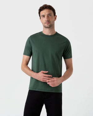 CLASSIC CREW NECK T-SHIRT / DARK GREEN