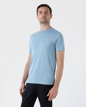 CLASSIC CREW NECK T-SHIRT / SKY BLUE