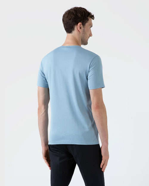 CLASSIC CREW NECK T-SHIRT / SKY BLUE