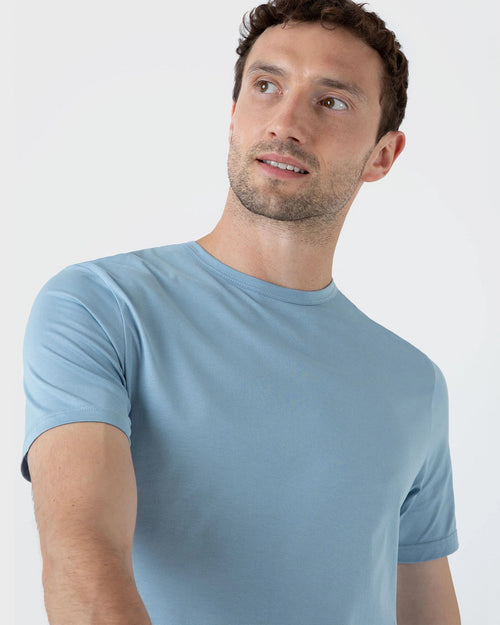 CLASSIC CREW NECK T-SHIRT / SKY BLUE