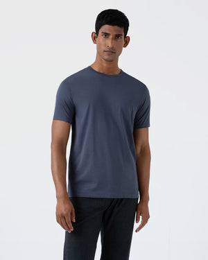 CLASSIC CREW NECK T-SHIRT / SLATE BLUE