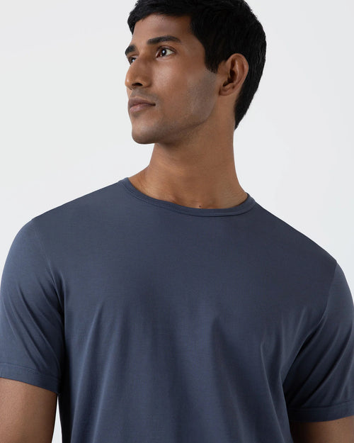 CLASSIC CREW NECK T-SHIRT / SLATE BLUE