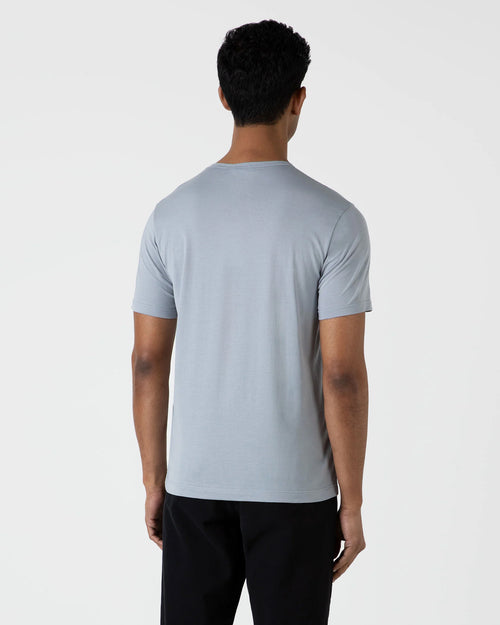 CLASSIC CREW NECK T-SHIRT / SMOKE BLUE