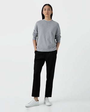 WMN'S LOOPBACK SWEATSHIRT / GREY MELANGE