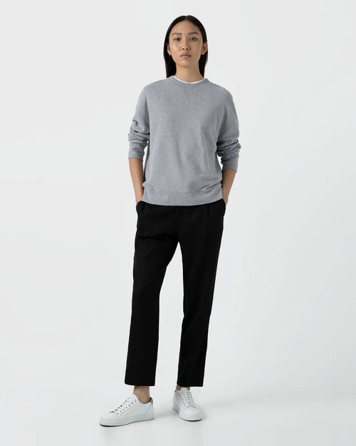 WMN'S LOOPBACK SWEATSHIRT / GREY MELANGE