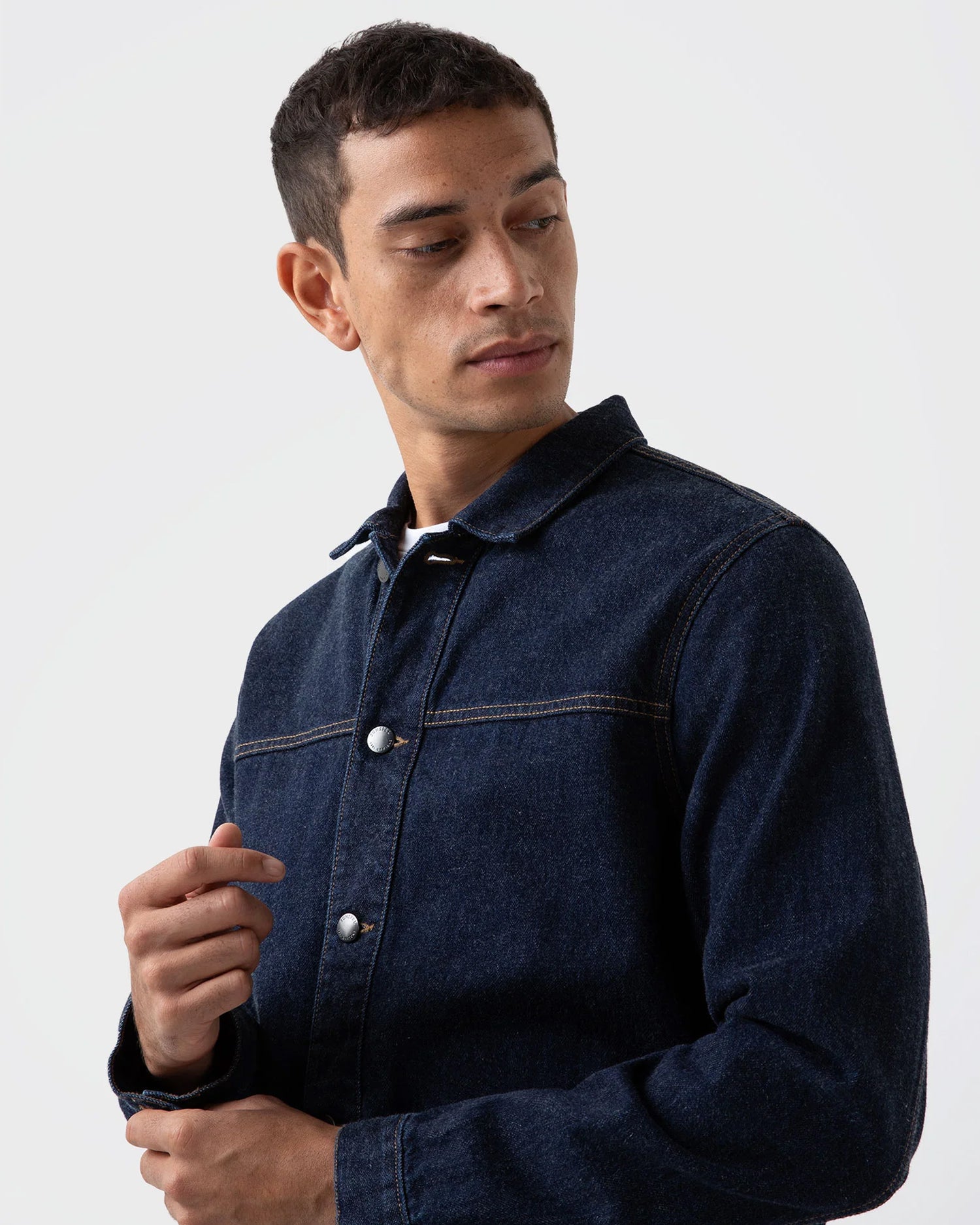 Pieces - Pcelma Denim Jacket - 4651326 Dark Blue Denim Rinse Wash main image 1