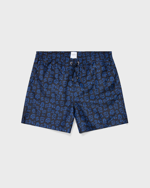 SWIM SHORT / PAINTED FLOWER PRINT