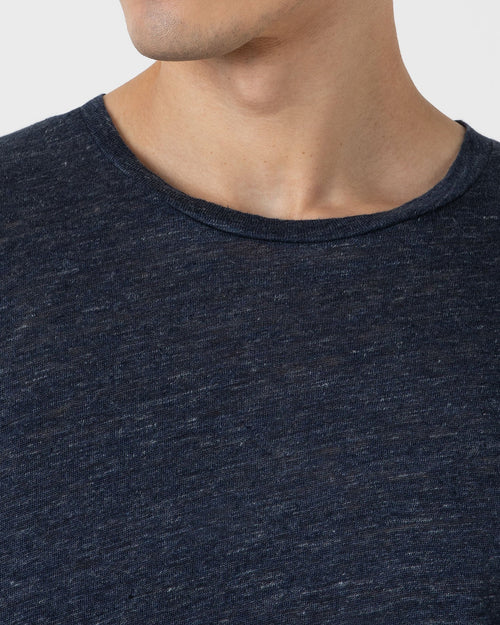 LINEN T-SHIRT / NAVY MELANGE