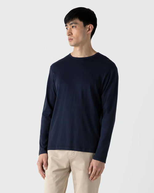 LONG SLEEVE T-SHIRT / NAVY