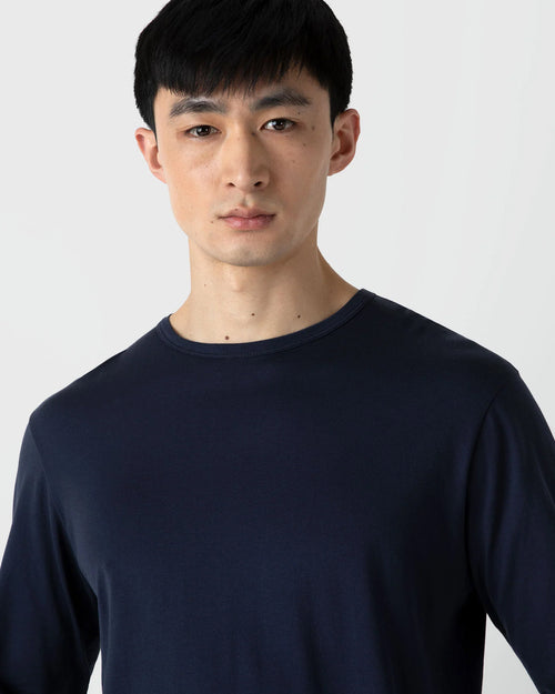 LONG SLEEVE T-SHIRT / NAVY