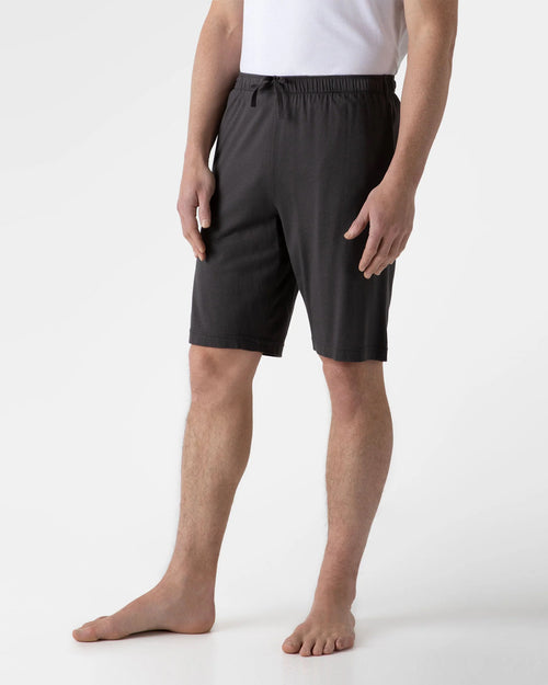 COTTON MODAL LOUNGE SHORTS / CHARCOAL