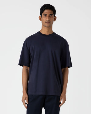 HEAVY WEIGHT OVERSIZED T-SHIRT / NAVY