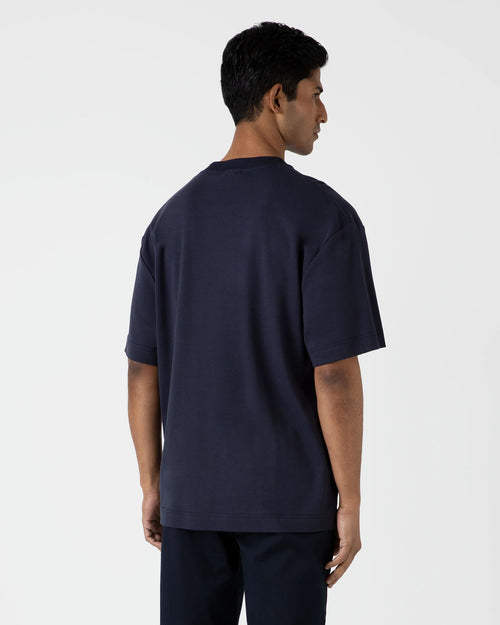 HEAVY WEIGHT OVERSIZED T-SHIRT / NAVY