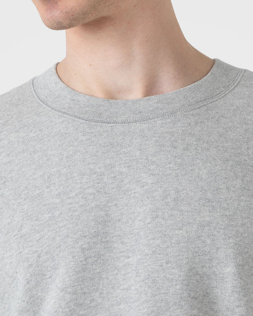 OVERSIZED LOOPBACK SWEATSHIRT / LIGHT GREY MELANGE