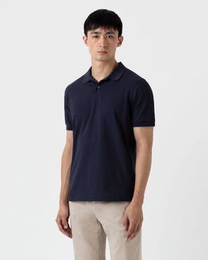 PIQUÉ POLO SHIRT / NAVY