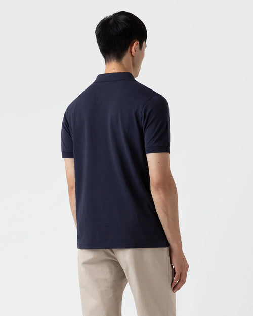 PIQUÉ POLO SHIRT / NAVY