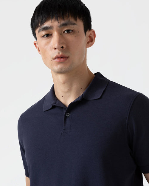 PIQUÉ POLO SHIRT / NAVY