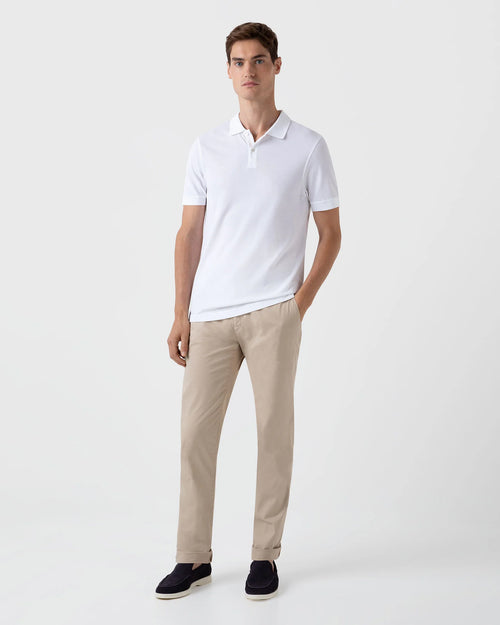 PIQUÉ POLO SHIRT / WHITE