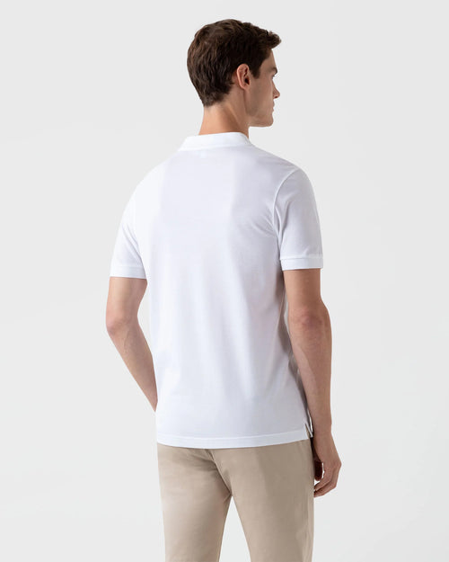 PIQUÉ POLO SHIRT / WHITE