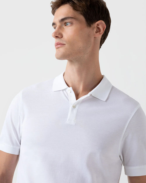 PIQUÉ POLO SHIRT / WHITE