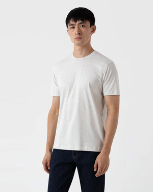 RIVIERA MIDWEIGHT T-SHIRT / ARCHIVE WHITE MELANGE