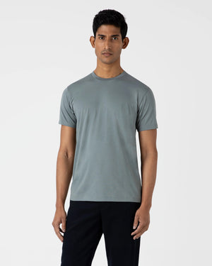 RIVIERA MIDWEIGHT T-SHIRT / SMOKE GREEN