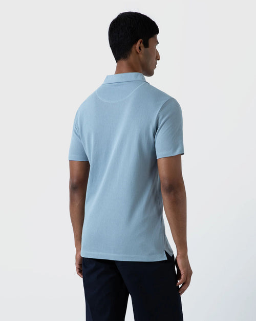 RIVIERA POLO SHIRT / SKY BLUE