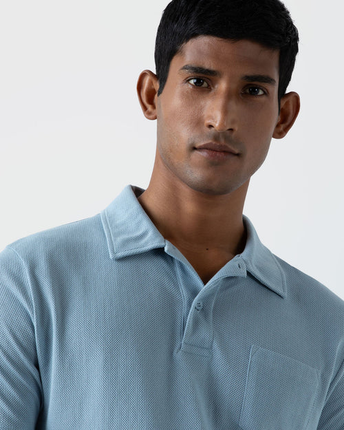 RIVIERA POLO SHIRT / SKY BLUE