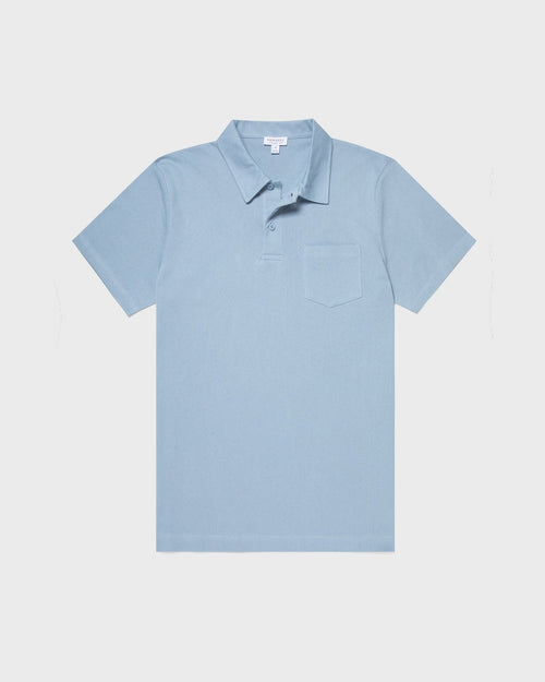 RIVIERA POLO SHIRT / SKY BLUE