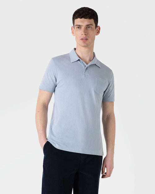 RIVIERA POLO SHIRT / SMOKE BLUE