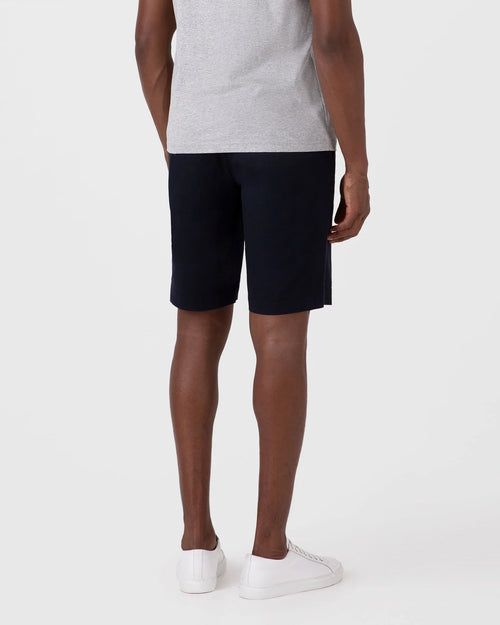 STRETCH COTTON CHINO SHORTS / NAVY