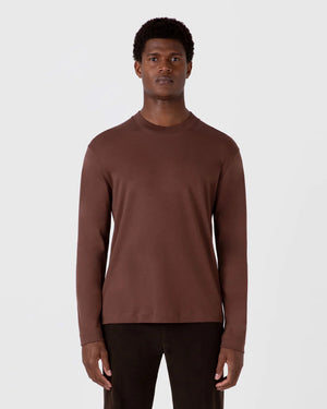 L/S HEAVY WEIGHT T-SHIRT / COCOA BROWN