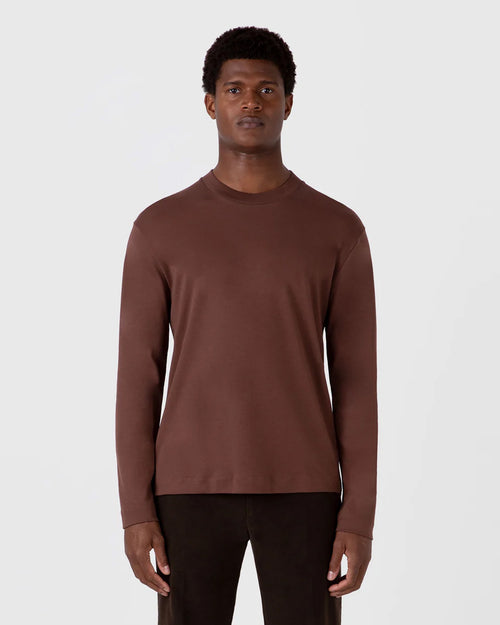 L/S HEAVY WEIGHT T-SHIRT / COCOA BROWN