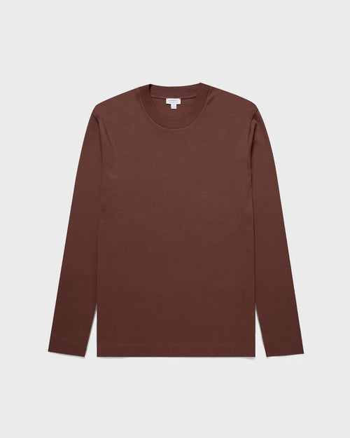 L/S HEAVY WEIGHT T-SHIRT / COCOA BROWN