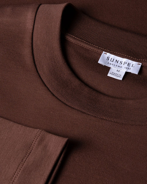 L/S HEAVY WEIGHT T-SHIRT / COCOA BROWN