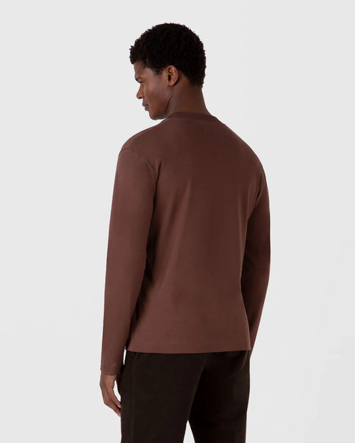 L/S HEAVY WEIGHT T-SHIRT / COCOA BROWN