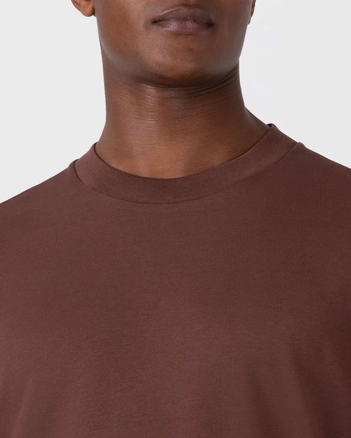 L/S HEAVY WEIGHT T-SHIRT / COCOA BROWN