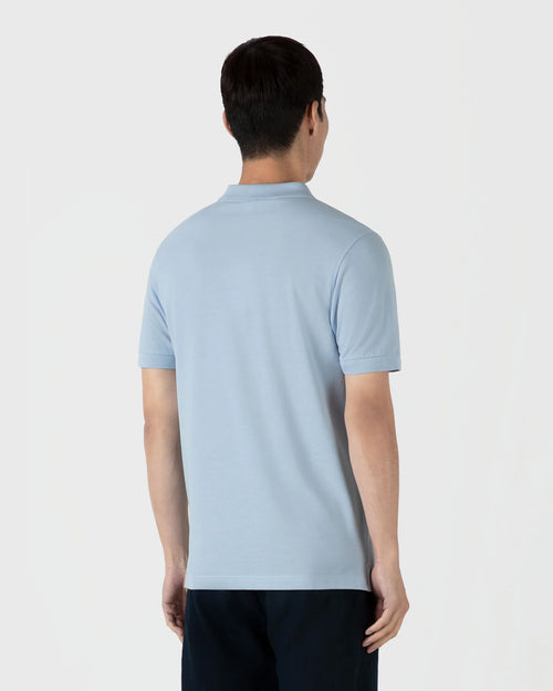 PIQUÉ POLO SHIRT / BLUE MIST