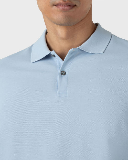 PIQUÉ POLO SHIRT / BLUE MIST