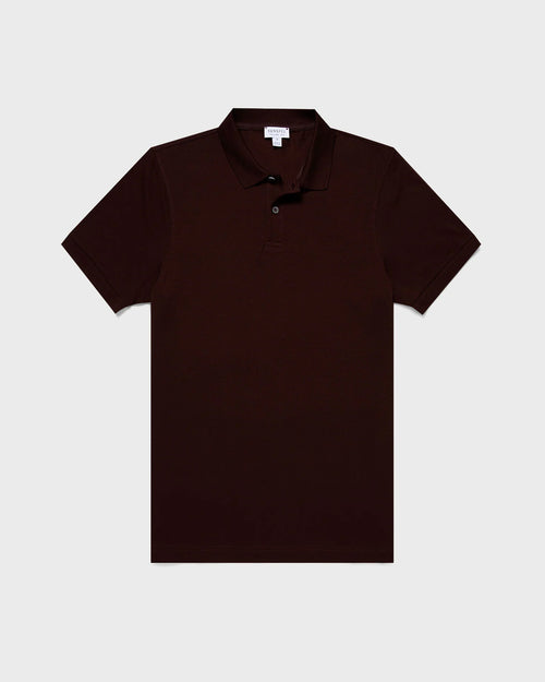 PIQUÉ POLO SHIRT / RAISIN