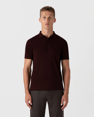 PIQUÉ POLO SHIRT / RAISIN