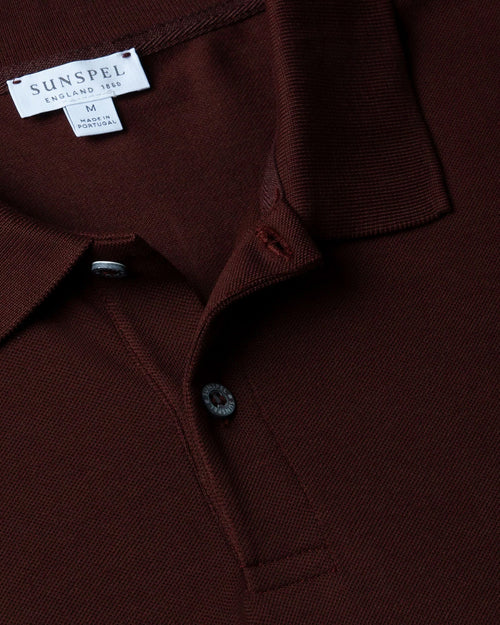 PIQUÉ POLO SHIRT / RAISIN