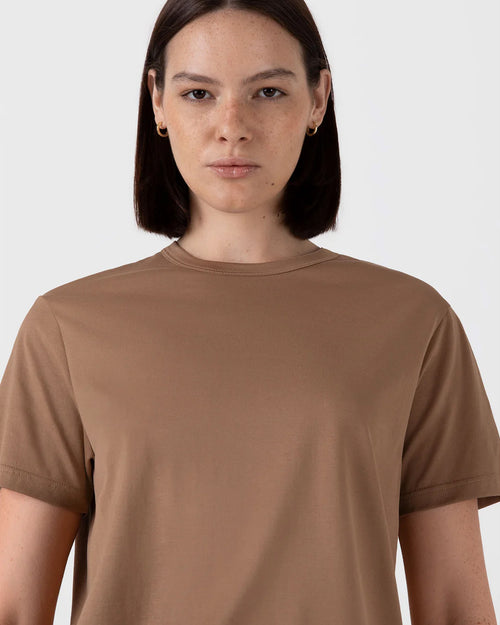 RELAXED T-SHIRT / ALMOND