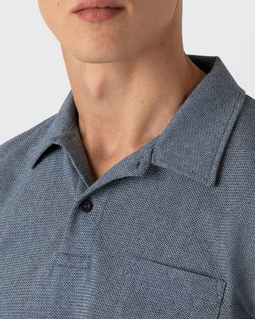 RIVIERA POLO SHIRT / NAVY TWIST