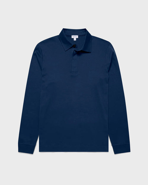 HEAVY WEIGHT RUGBY POLO SHIRT / NAVAL BLUE