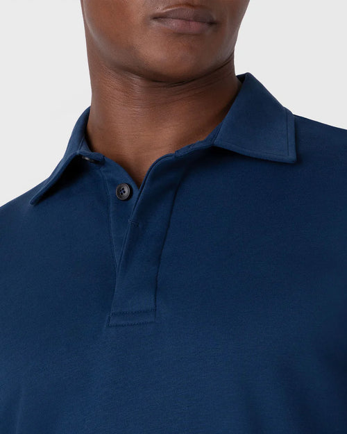 HEAVY WEIGHT RUGBY POLO SHIRT / NAVAL BLUE