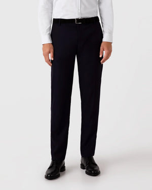 LIGHTWEIGHT TRAVEL WOOL TROUSER / NAVY