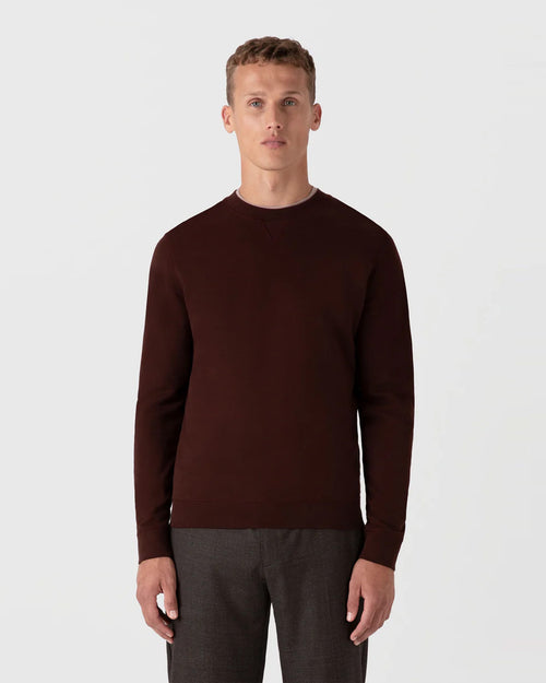 LOOPBACK SWEATSHIRT / RAISIN