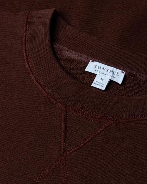 LOOPBACK SWEATSHIRT / RAISIN